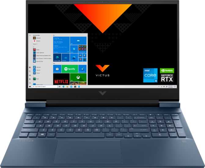 HP Victus 16-e0097nr 16.1" AMD Ryzen 7 5800H 3.2GHz / Nvidia GeForce RTX 3050 Ti Laptop / 16GB RAM / 512GB SSD