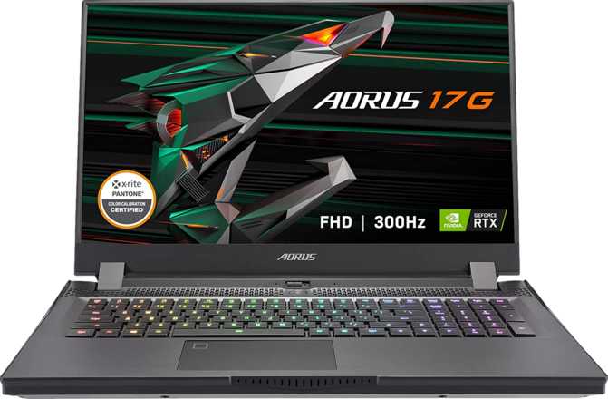 Gigabyte Aorus 17G YD 17.3" Intel Core i7-11800H 2.3GHz / Nvidia GeForce RTX 3080 Laptop / 32GB RAM / 512GB SSD